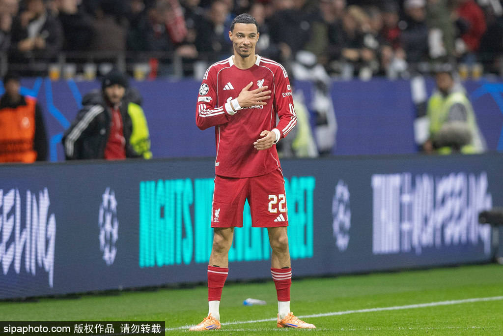 皇冠代理如何申请_欧冠-埃基蒂克反戈维尔茨两助攻 利物浦5-1法兰克福止4连败